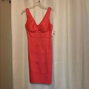 Gorgeous fitted coral sundress